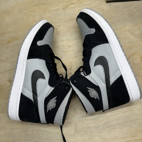 USED sz 12 Air Jordan 1 Zoom CMFT Black Light Smoke Grey Mens CT0978-001